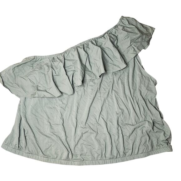 A New Day Top Womens One Shoulder Ruffle Shirt Plus Size 3x (782) - Picture 1 of 5